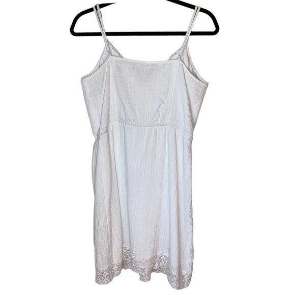 Jack by BB Dakota Dress- White Lace Trimmed Dress- Size Medium - Picture 4 of 9